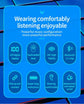 C1-1 Bluetooth Earphone Outdoor Sport Wireless Headset V5.1 With Charging Bin Display Touch Control Headphone Earbuds Waterproof