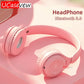 Headphones Kids Wireless Bluetooth Earphones Stereo Foldable Helmets Music Gaming Headsets Over-ear Headphones for Android ios