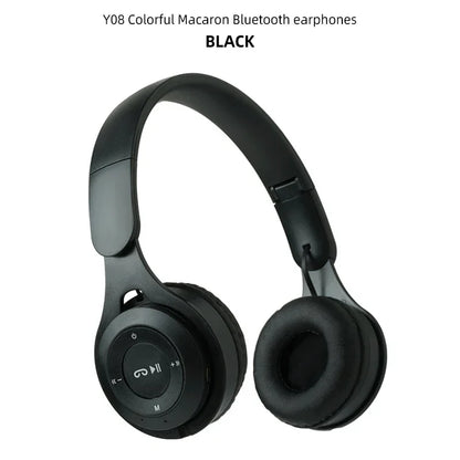 Kulaklıklar Çocuklar Kablosuz Bluetooth Kulaklıklar Stereo Katlanabilir Kasklar Müzik Oyun Kulaklıkları Android ios için Kulak Üstü Kulaklıklar