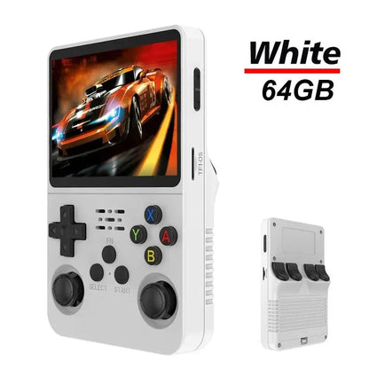 R36S El Tipi Video Oyun Konsolu Retro Açık Kaynak Arkos 2.0 Sistem 3.5 İnç IPS Ekran 64G Cep Video Oynatıcısı 128GB Oyun