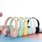 Macaron Kulaklıklar Çocuklar Kablosuz Bluetooth Kulaklık Stereo Kafa Bandı Oyun Kulaklığı Mikrofonlu Oyuncu Kız Hediye Mobil Tablet için