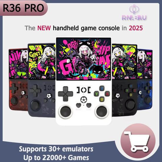 NEW Open Source R36 PRO Retro Handheld Video Game Console Linux System 3.5 Inch IPS Screen Portable Pocket Video Player 128GB