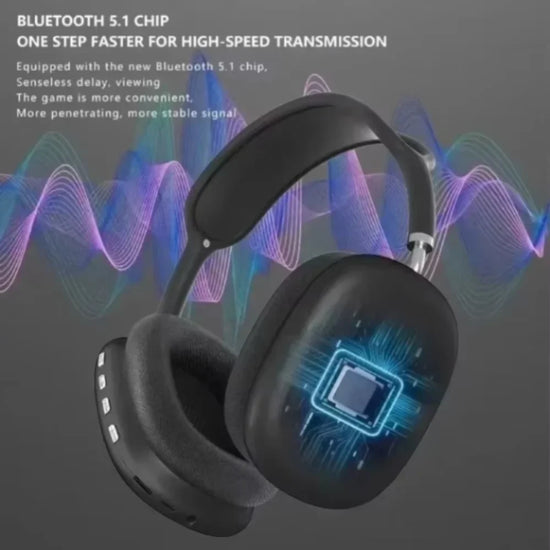 P9 Wireless Bluetooth Earphones Headphones Outdoor Sports Headset Game With Charging Bin Display Touch Control Earbuds for Muisc