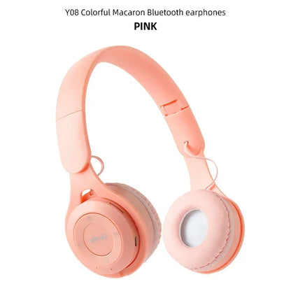Kulaklıklar Çocuklar Kablosuz Bluetooth Kulaklıklar Stereo Katlanabilir Kasklar Müzik Oyun Kulaklıkları Android ios için Kulak Üstü Kulaklıklar