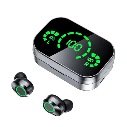 YD03 Kablosuz Bluetooth Kulaklık Kulaklıklar Açık Hava Spor Kulaklığı 5.3 Şarj Kutusu Ekranlı Dokunmatik Kontrollü Kulaklıklar Müzik için