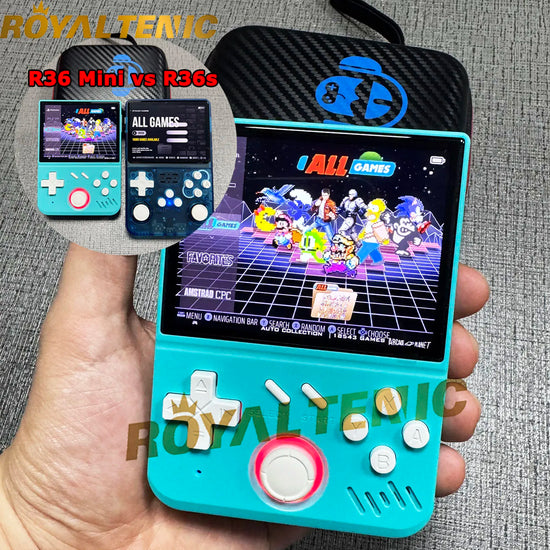 R36 Mini Portable Retro Handheld Game Console MY Mini IPS Screen Classic Video Game Console Linux System for Women Children Gift