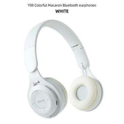 Kulaklıklar Çocuklar Kablosuz Bluetooth Kulaklıklar Stereo Katlanabilir Kasklar Müzik Oyun Kulaklıkları Android ios için Kulak Üstü Kulaklıklar