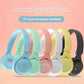 Macaron Kulaklıklar Çocuklar Kablosuz Bluetooth Kulaklık Stereo Kafa Bandı Oyun Kulaklığı Mikrofonlu Oyuncu Kız Hediye Mobil Tablet için